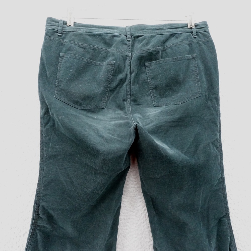 Lafayette 148 Corduroy Flare Pants Size 8 Green Women Soft Mid Rise Stretch - Picture 4 of 13